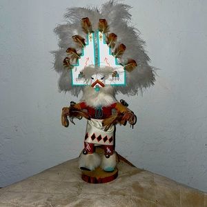 Hopi Handcrafted Kachina White Cloud - SV Young artist